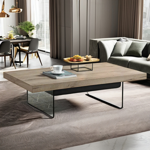 Multifunzionale moderno ascensore in legno <span class=keywords><strong>tavolino</strong></span> allungabile centro tavolo con deposito per soggiorno mobili - Product Image 4