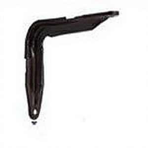 Soporte de Esquina Metálico Marrón de 125 mm para Estante, Soporte Individual de Pared para Muebles, Hierro, Acero Inoxidable, Zinc, Plástico Estampado, Modelo SACAR DUE SRL - Product Image 1