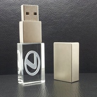 Logo Kustom LED Persegi Panjang, Flash Drive 8Gb 16Gb 32Gb dengan Lampu untuk Hadiah Bisnis