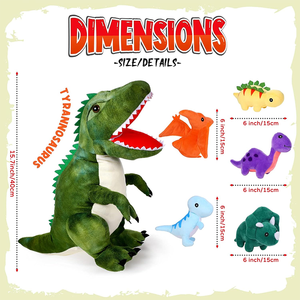 Peluche di peluche per bambini peluche di peluche di dinosauro giocattolo divertente dinosauro di dinosauro - Product Image 2