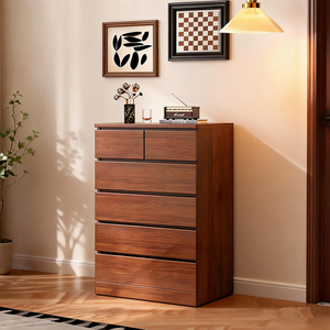 Meuble de salon multifonctionnel de style bois massif suédois avec tiroirs - Product Image 5