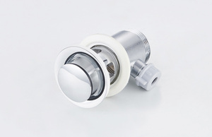 Hiện đại pop-up bồn rửa lưu vực cống G1 <span class=keywords><strong>1</strong></span>/<span class=keywords><strong>4</strong></span> "thép không gỉ kéo Lift que Chrome mạ lưu vực chất thải tràn drainer cho phòng tắm - Product Image 3