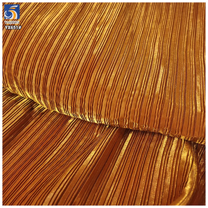 YX651-2 Nigerianischer Stilvoller 100% Polyester Satin Gewebter Stoff Plissierter Damenmode-Kleider-Röcke Satin-Plissee-Stoff - Product Image 2