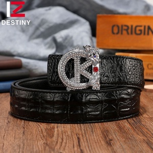 Fashion Rhinestone Dragon Buckle Factory Wholesale Genuine Leather Luxury Brand Famous Men Designer <strong>Belt</strong> - Product Image 4