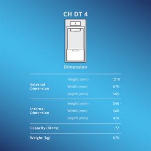 ตู้เซฟนิรภัยขนาดใหญ่สำหรับโรงแรม รุ่น DT-153 สำหรับเก็บเงินสดโดยไม่มีผู้ดูแล - Product Image 3
