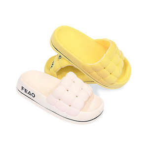 Ciabatte da donna Feao in EVA ammortizzate, a punta aperta, estive, alla moda, taglie 36-41, bianche e gialle - Product Image 1