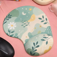 Tapis de souris ergonomique personnalisé avec repose-poignet pour ordinateur, impression par sublimation personnalisée, logo photo, base en caoutchouc