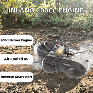 JinLang New CDI Electric Air <strong>Cooled</strong> GY6 200cc <strong>Engine</strong> with Reverse Gear Pull Start 161QML for ATV Go Kart Buggy UTV F170 - Product Image 2