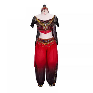 Costume de <span class=keywords><strong>danse</strong></span> arabe casse-noisette professionnel rouge et noir adulte sur mesure - Product Image 4