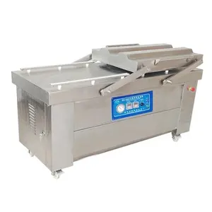 Ce Dz500 Dubbele Kamer Thermoforming Data Vacuüm Verpakkingsmachine Automatische Vis Vacuüm Sealer Vlees Afdichting Verpakkingsmachine