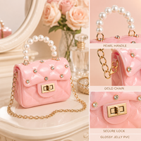 Sacs à bandoulière en cuir PVC pour enfants et femmes, sacs à bandoulière en forme de cœur pour filles, mini porte-monnaie pour enfants, sacs à main en gelée, cadeaux pour enfants