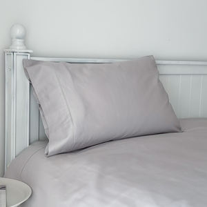 맞춤형 OEKO-TEX 럭셔리 100% 면 침대 시트 이불 커버 300T 모던 스타일 단색 호텔 및 가정용 침구 세트 - Product Image 3