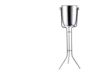 Stainless Steel British Double Wine Cooler with Stand Holder Metal Ice Bucket from China Manufacturer