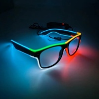 Lunettes LED fantaisie pour fête, multicolores, multi-styles, 3 modes, haute luminosité, durables, respectueuses de l'environnement, Pâques, Noël