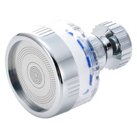 Pulvérisateur de tête de robinet de cuisine avec filtre à eau, Booster anti-éclaboussures économiseur d'eau robinet rotatif 360 aérateur pour robinet d'évier