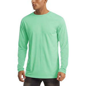 Men's Long Sleeve Rash Guard Solid Color 100% Polyester Quick Dry UPF50+ Anti-Bacterial <b>Swim</b> <b>Shirt</b> - Product Image 1