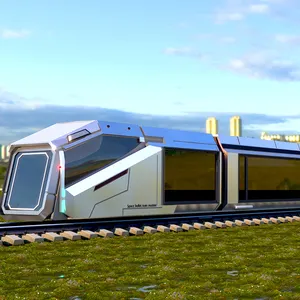 Low Price Creative Design Luxury Portable High-Speed Railway Cabin Home Mobile House Prefabricated