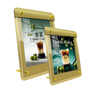 Fábrica personalizada supermercado Metal A3 A4 A5 cartel de mesa acrílico menú marco soporte de exhibición - Product Image 4