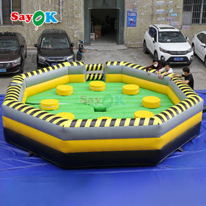 Sayok 7m grands <span class=keywords><strong>jeux</strong></span> gonflables de défi de wipeout de trampoline de fusion toxique pour l'extérieur - Product Image 5
