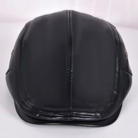 Gorra Trucker Unisex de PU para Otoño/Invierno con Orejeras Cálidas Invisibles, Forro Suave y Resistente al Viento, Gorro de Moda para Exteriores