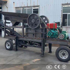 Concasseur à mâchoires mobile portable diesel PE250x400 pour l'extraction minière, idéal pour le granit, le basalte et le marbre, à faible consommation d'énergie - Product Image 2