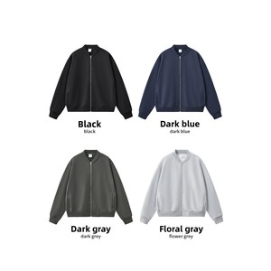 Herren Winter Baseball Jacke <span class=keywords><strong>Old</strong></span> Money Style Stehkragen Gotton Chenille Stickerei 350G Clean Fit Fleece <span class=keywords><strong>Patchwork</strong></span> - Product Image 2