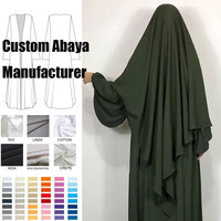 Khimar en crêpe jazz monocouche, vente en gros, Eid Ramadan, hijab de prière long de haute qualité pour femmes musulmanes, khimar léger à nouer à l'arrière