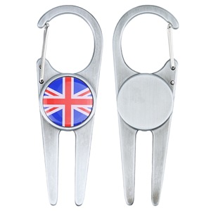 <b>Golf</b> Ball Fork Zinc Alloy Portable With Hook Epoxy Resin Mark For <b>Golf</b> Gear - Product Image 5