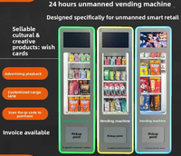 Promo Baru Mesin Penjual Otomatis Snack & Minuman Combo Kecil untuk Luar Ruangan, Bahan Stainless Steel, Manajemen Berbasis Cloud, Operasi 24 Jam
