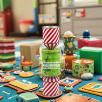 JH Boîte décorative en fer blanc en forme de fusée mignonne et sucrée Emballage durable en fer blanc pour l'artisanat de gâteaux au chocolat pour enfants
