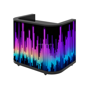 360spb chúng tôi kho 6ft LED <span class=keywords><strong>DJ</strong></span> Booth, xách tay đứng với HD Video tường hiển thị, trường hợp chuyến bay cho tổ chức sự kiện - Product Image 1