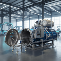 Autoclave de stérilisation horizontale haute qualité, haute température et haute pression avec système de pulvérisation d'eau pour sachets de betterave rouge