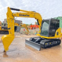 Mini-excavatrice sur chenilles Komatsu PC70 d'occasion, PC70, PC78, PC35, PC40, PC55, excavatrice hydraulique d'occasion, mini-excavatrice