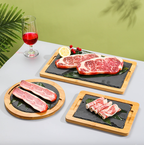 Plateau à steak en <span class=keywords><strong>ardoise</strong></span>, plateau à sushi, vaisselle de table occidentale, plateau à steak en pierre, plateau de service, plateau de cuisson en <span class=keywords><strong>ardoise</strong></span>, plateau en pierre - Product Image 3