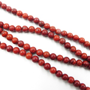 Alta calidad 6mm natural rojo jasper piedra suelta perlas para la fabricación de la joyería - Product Image 1