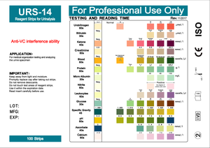 Bandelettes de test <span class=keywords><strong>urinaire</strong></span> pour 14 paramètres avec résultat rapide - Personnalisation OEM/ODM prise en charge - Product Image 3