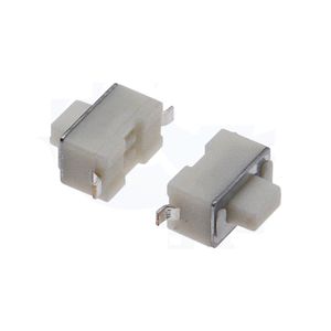 Micro-interrupteur tactile 3x6x[4.3/5]mm 2 broches CMS blanc, bouton-poussoir vertical pour PCB (enroulé sur bobine) - Product Image 4