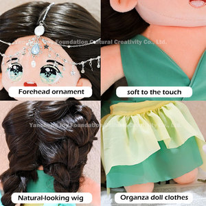 Özel Plushies üretici egzotik tarzı lüks peluş OC bebek Charm özel 40cm pamuk oyuncak bebek giysileri mücevher elbise aksesuarları - Product Image 5