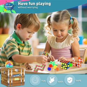 Summer Travel Waterproof Silicone Plastic Crochet Sensory Tubes 35pcs Beach <b>Fidget</b> Toys Novelty Gag Pop Bubble <b>Set</b> Kids - Product Image 6