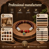 Bracelet en perles de bois de bonne qualité avec parfum aromatique, cadeau d'aromathérapie chinoise