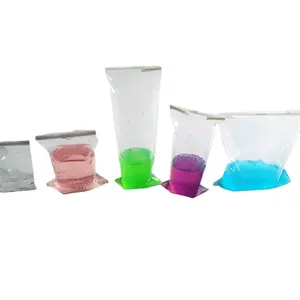 Tıp bilimi plastik örnek çanta klipsi laboratuvar blender çantası PE90um laboratuvar steril blender örnek çanta