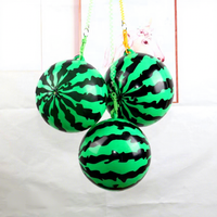 Ballon gonflable à chaîne en PVC épaissi, jouet élastique portable, ballon de plage gonflable pour jeux en extérieur