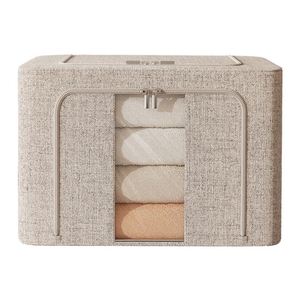 66 Large Foldable Closet Storage Canvas Underbed Multipurpose Fabric <b>Bed</b> Sheet Organizer Clothes Storage <b>Bags</b> for Bedding - Product Image 1
