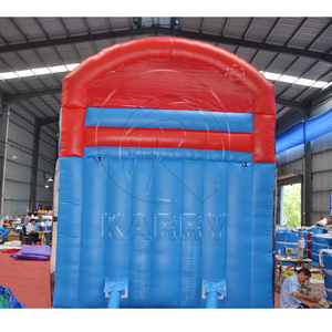 Precio al por mayor de toboganes de agua inflables comerciales de doble carril PVC al aire libre Castillo de salto hinchable Combo tobogán gorila inflable - Product Image 6