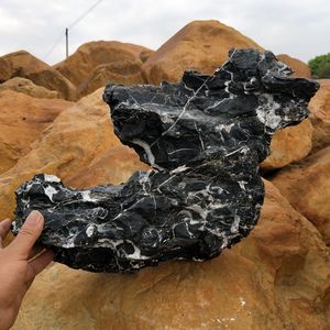 Zwart Seiryu Steen Decoratief <span class=keywords><strong>Aquarium</strong></span> Accessoire Voor Waterpartijen - Product Image 2