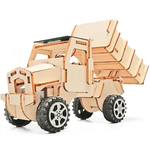 Perangkat teknologi STEM fisika mainan sains anak truk energi surya mainan edukasi untuk anak DIY kerajinan