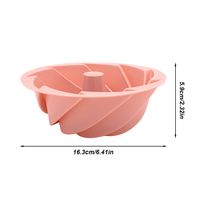 Moule de support de gâteau en silicone antiadhésif sans BPA Cyclone Design moule à gâteau outils de cuisson parfaits dans la cuisine à domicile