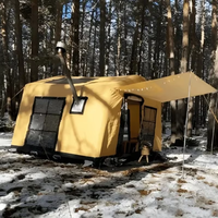 Nouvelles couleurs, tente dôme gonflable imperméable en PVC durable pour l'extérieur, avec une chambre et un salon