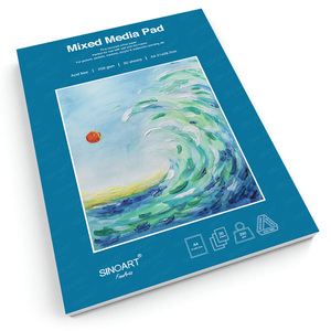 Bloc <span class=keywords><strong>de</strong></span> papier pour techniques mixtes SINOART personnalisé, 200 g/m², relié à la colle, bloc <span class=keywords><strong>de</strong></span> papier aquarelle, bloc <span class=keywords><strong>de</strong></span> dessin, bloc <span class=keywords><strong>d</strong></span>'<span class=keywords><strong>artiste</strong></span> pour techniques mixtes, <span class=keywords><strong>carnet</strong></span> <span class=keywords><strong>de</strong></span> <span class=keywords><strong>croquis</strong></span> - Product Image 2