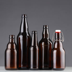 कस्टम खाली 250 एमएल स्पष्ट नीले ग्लास एम्बर बीयर की बोतल 330 मिली 500 मिलीलीटर 1 लीटर स्विंग टॉप शराब की भावना बीयर के लिए - Product Image 3